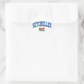 Seychellen Style Ronde Sticker (Tas)