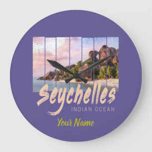 Seychellen -sunset souvenir in de Indische Oceaan Grote Klok