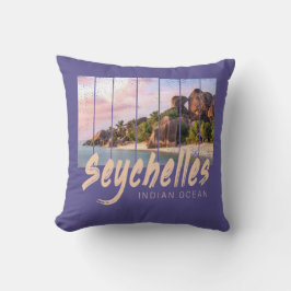Seychellen -sunset souvenir in de Indische Oceaan Kussen