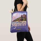 Seychellen -sunset souvenir in de Indische Oceaan Tote Bag (Dichtbij)
