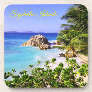 Seychellen Tropical Island Beach Bier Onderzetter