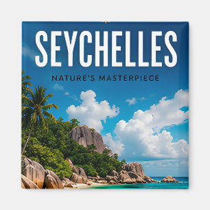 🌴 Seychellen Tropisch Strand Luxe Decoratie 🌊 Magneet