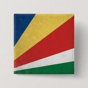 Seychellen Vierkante Button 5,1 Cm