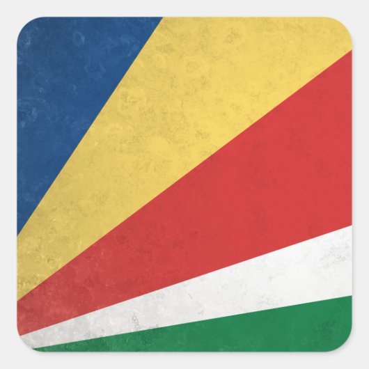 Seychellen Vierkante Sticker (Voorkant)