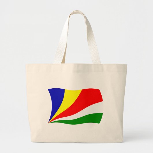 Seychellen Vlag Boodschappentas Grote Tote Bag (Voorkant)