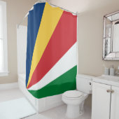 Seychellen vlag douchegordijn (In situ)