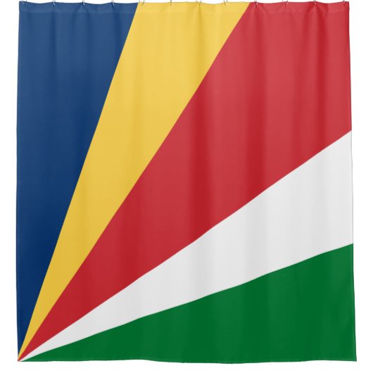 Seychellen vlag douchegordijn (Voorkant)