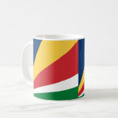 Seychellen Vlag Keramische Koffie Mok (Voorkant links)