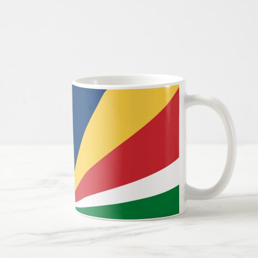 Seychellen Vlag Keramische Koffie Mok (Rechts)