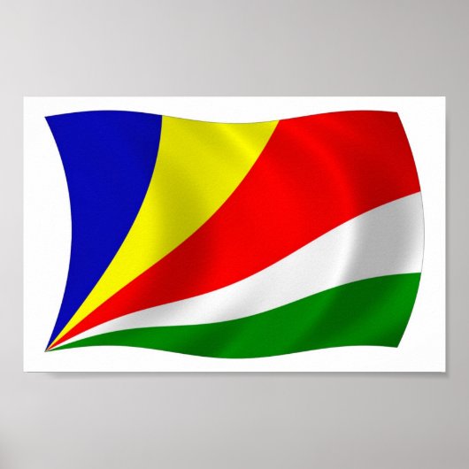 Seychellen Vlag Poster Print (Voorkant)