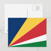 Seychellenvlag Briefkaart (Voorkant / Achterkant)