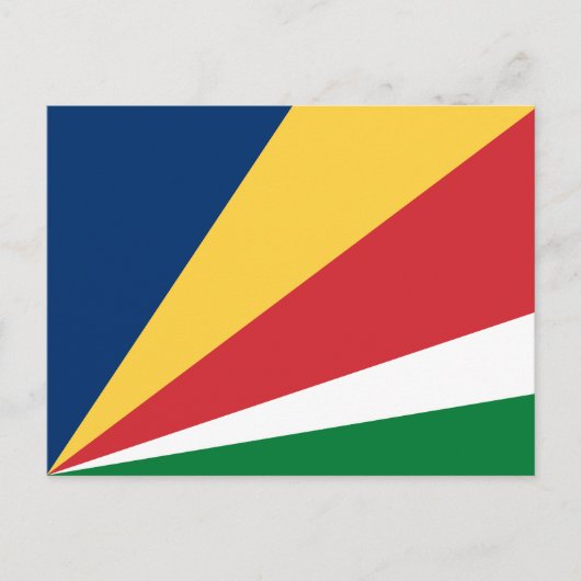 Seychellenvlag Briefkaart (Voorkant)