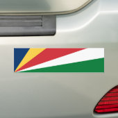 Seychellenvlag Bumpersticker (Op auto)