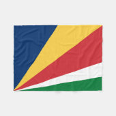 Seychellenvlag Fleece Deken (Voorkant (Horizontaal))