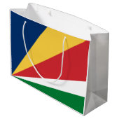 Seychellenvlag Groot Cadeauzakje (Achterkant Gekanteld)