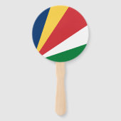 Seychellenvlag Handwaaier (Achterkant)