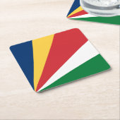 Seychellenvlag Kartonnen Onderzetters (Schuin)