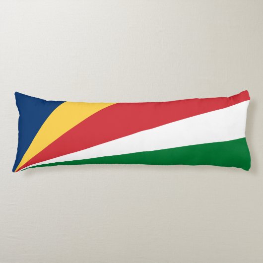 Seychellenvlag Lichaamskussen (Voorkant)