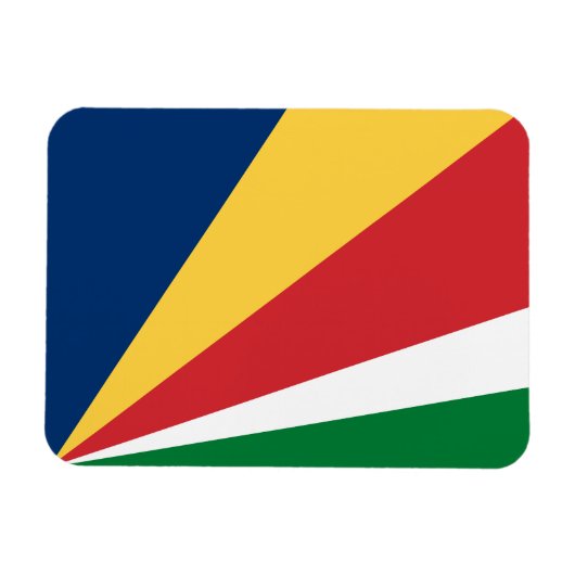 Seychellenvlag Magneet (Horizontaal)