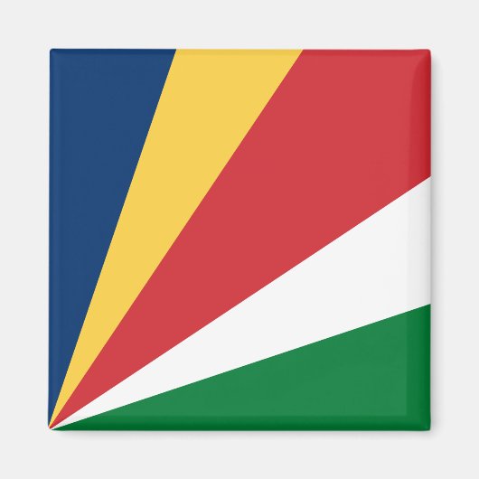 Seychellenvlag Magneet (Voorkant)
