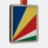 Seychellenvlag Metalen Ornament (Rechts)
