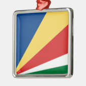 Seychellenvlag Metalen Ornament (Links)