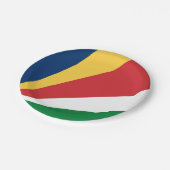 Seychellenvlag Papieren Bordje (Gekanteld)