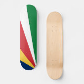 Seychellenvlag Persoonlijk Skateboard (Voorkant)