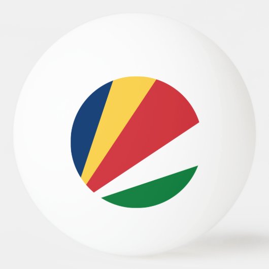 Seychellenvlag Pingpongbal (Voorkant)