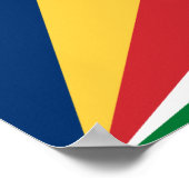 Seychellenvlag Poster (Hoek)
