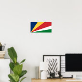 Seychellenvlag Poster (Thuiskantoor)