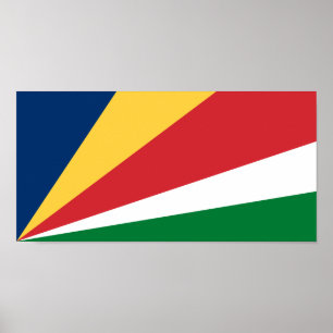 Seychellenvlag Poster