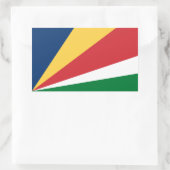 Seychellenvlag Rechthoekige Sticker (Tas)
