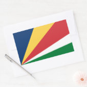 Seychellenvlag Rechthoekige Sticker (Envelop)