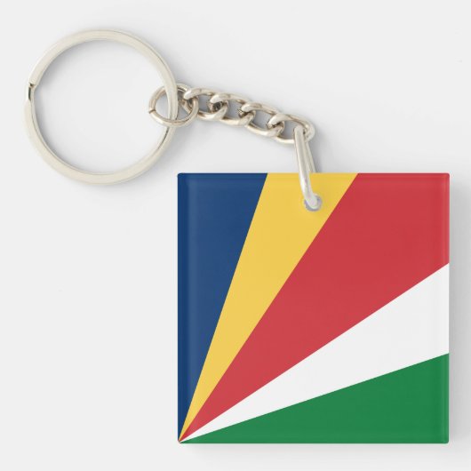 Seychellenvlag Sleutelhanger (Voorkant)