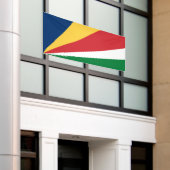 Seychellenvlag Spandoek (Buitenkant Gebouw)