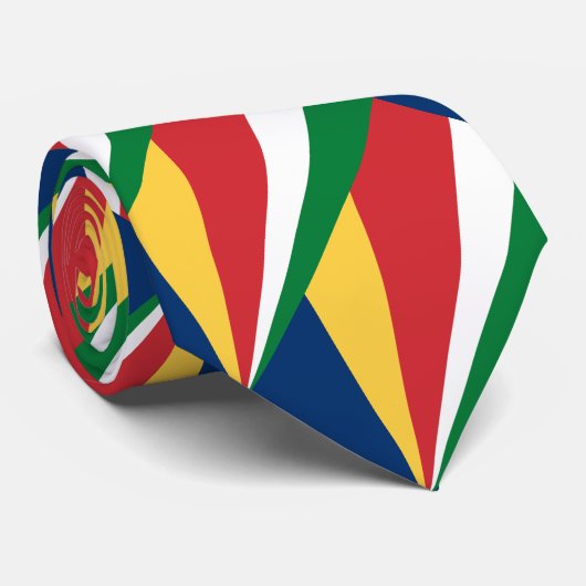Seychellenvlag Stropdas (Opgerold)