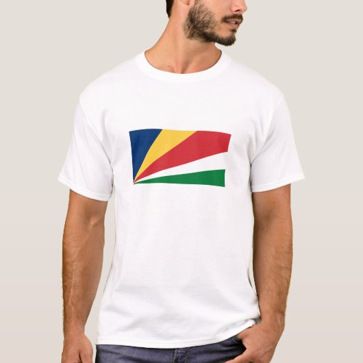 Seychellenvlag T-shirt (Voorkant)