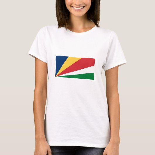 Seychellenvlag T-shirt (Voorkant)