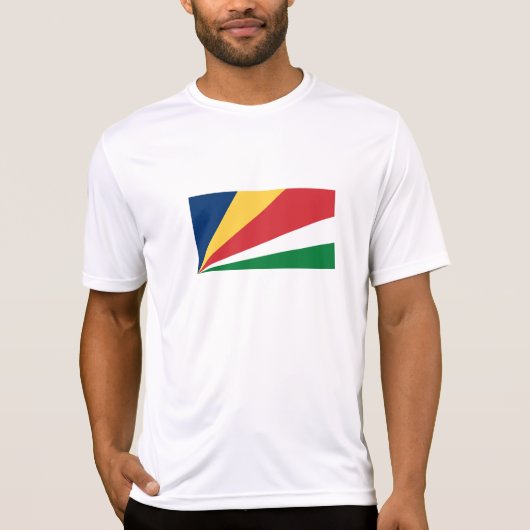 Seychellenvlag T-shirt (Voorkant)