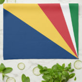 Seychellenvlag Theedoek (Gevouwen)