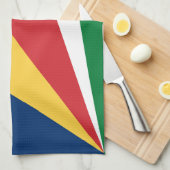 Seychellenvlag Theedoek (Quarter Fold)