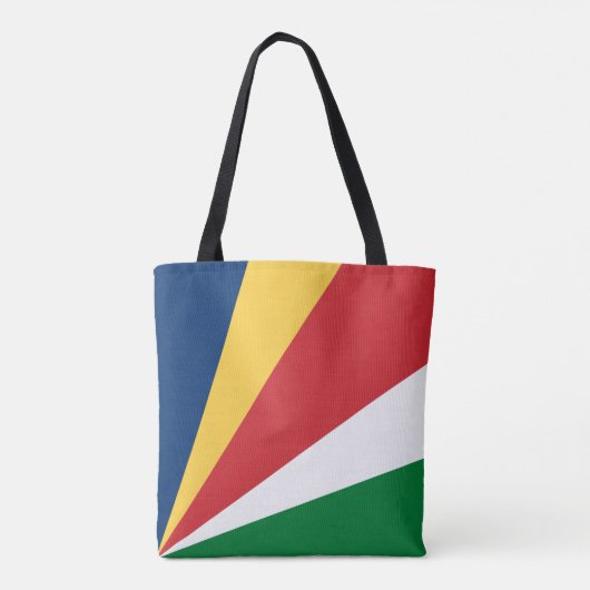 Seychellenvlag Tote Bag (Achterkant)