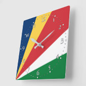Seychellenvlag Vierkante Klok (Hoek)