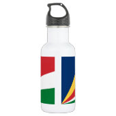 Seychellenvlag Waterfles (Achterkant)