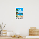 Seychelles Africa Travel Print (Keuken)