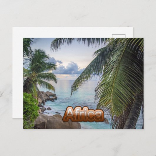 Seychelles archipelago, tropical, briefkaart (Voorkant / Achterkant)