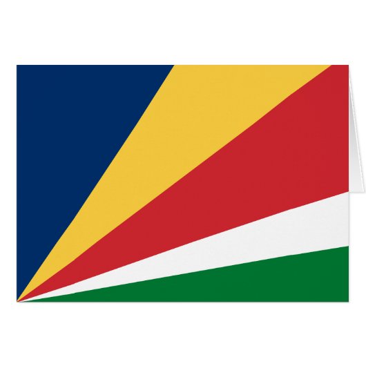 Seychelles Flag (Voorkant Horizontaal)