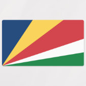 Seychelles Flag Labels (Design 2)