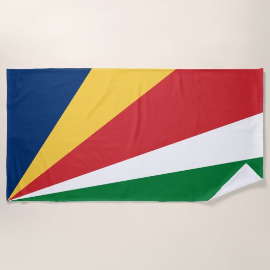 Seychelles Flag Strandlaken (Voorkant)